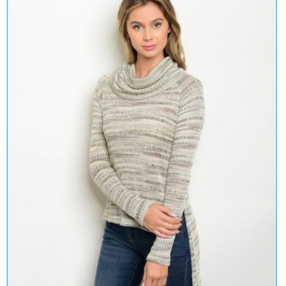 Textured Sweater with Cowl Neck💕 - Picture 3 of 4